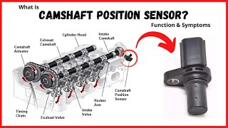 Camshaft Position Sensor Learn Diagram Location Working Types and Symptoms In HINDI [upl. by Enyrehtak]