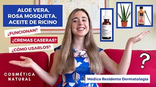 ACEITE DE RICINO ¿PARA QUÉ SIRVE ¿CÓMO USAR EL ALOE VERA CREMA CASERA ROSA MOSQUETA PARA MANCHAS [upl. by Assiruam]