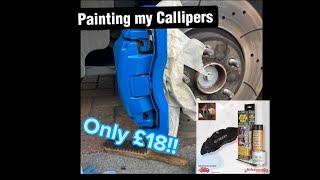 Painting my Brake Callipers  ETECH Brake Calliper Paint Kit  Only £18 [upl. by Ttenaj885]