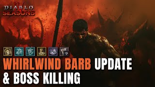 My Current Season 5 Barb Build  Blasting with Whirlwind Diablo 4 [upl. by Lisette]