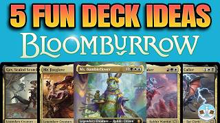 5 Fun Bloomburrow Decks  EDH  MTG [upl. by Ardnoid]