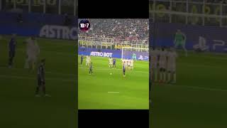 Hakan Calhanoglu Direct Free Kick vs Crvena Zvezda 🥵 ucl football [upl. by Malanie634]