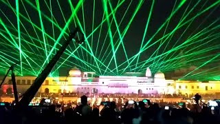 Diwali 2020 Breathtaking show of lights in Ayodhya [upl. by Airyt521]