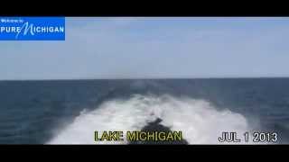 Milwaukee WI to Muskegon MI 84 Miles 2013 Time Lapse Ferry Ride [upl. by Asoral]