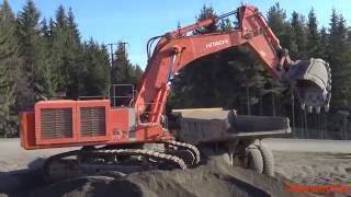 4K Hitachi Zaxis 870 LCR Loading Volvo ADT amp Dumpers [upl. by Eetsirk778]