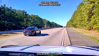 Dodge Charger Hellcat Outruns Two Arkansas Troopers  150 MPH [upl. by Alurd821]