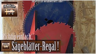 Für die Kreissäge ein Sägeblatt Regal bauen [upl. by Notgnilliw]