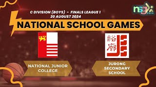 NSG 2024 C div League 1 Finals Boys NATIONAL JUNIOR COLLEGE VS JURONG SECONDARY SCHOOL [upl. by Bondie752]