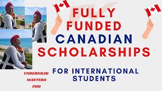 UNDERGRAD amp MASTERS CANADIAN SCHOLARSHIPS FOR ALL DISCIPLINES  CANADA STUDENT IMMIGRANTS [upl. by Nosnarb]