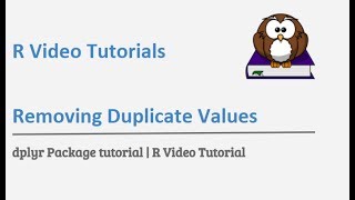 dplyr tutorial  how to find distinct values using dplyr distinct function  R Programming tutorial [upl. by Eloise]