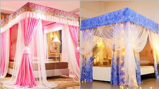 Most Adorable Well Stylish Fancy Mosquito Net Canopy Style Bedroom Ideas [upl. by Annailuj]