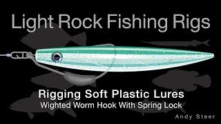 Rigging Soft Plastic Lures  Weighted Worm Hook With Spring Lock [upl. by Ahsemed]