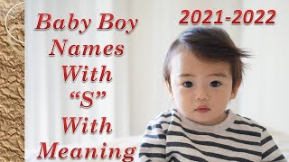 Indian Baby Boy Names with S Beautiful Boy names with S with Meaning [upl. by Trela]