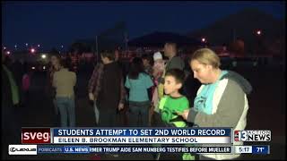 Brookman Elementary attempts to set 2nd World Record [upl. by Losiram968]