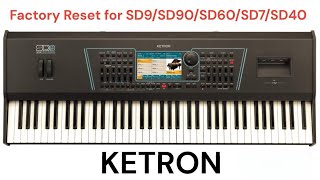 How to do a FACTORY RESET for KETRON SD9SD90SD60SD7SD40 [upl. by Ahsemot]