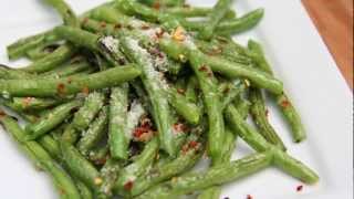 Parmesan Garlic Roasted Green Beans Recipe [upl. by Avlasor]