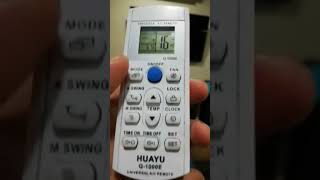 Programación control remoto universal Huayu Q1000 E [upl. by Belvia]