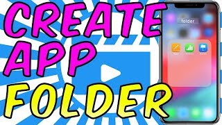 How to Create an app folder on the iPad 2020 [upl. by Blayze]