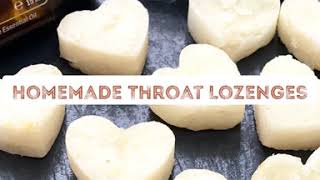 How to Make Homemade Throat Lozenges  Cough Drops  Lemon Ginger Thyme for Sore Throat amp Chest [upl. by Ingra]