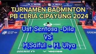 Turnamen PB Ceria 2024 Ust Santosa Dila vs HSaiful  HUlya [upl. by Domel]