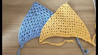 Bandana alluncinettoTUTORIAL FACILE E VELOCEANCHE PER PRINCIPIANTI [upl. by Utica]