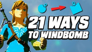 21 Ways To Windbomb In Breath of the Wild [upl. by Loats]