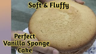 Basic Vanilla sponge cake Vanilla pastry cake base perfect recipe with tips HealthyCookd9d [upl. by Ahab]