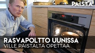 Hiiliteräspannun rasvapoltto uunissa [upl. by Ahsatsana]