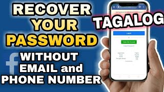 HOW TO RECOVER FACEBOOK ACCOUNT WITHOUT EMAIL AND PHONE NUMBER  Nakalimutan ang Password  TUTORIAL [upl. by Gnat881]