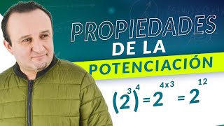 PROPIEDADES de la POTENCIACIÓN  POTENCIACIÓN de NÚMEROS ENTEROS  Clases de Matemáticas [upl. by Aroc232]