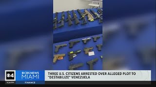 3 US citizens arrested over alleged plot to quotdestabilizequot Venezuela [upl. by Letnom]