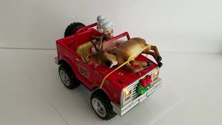 2007 Gemmy Grandma Got Run Over Reindeer Musical Animated Deer Light Up Jeep [upl. by Luas]