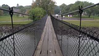 Estherville Swinging Bridge in Estherville Iowa [upl. by Llednyl918]