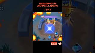 1 vs 2 Dragonite Vs Zapdos x Absoil trending popular pokemonunite [upl. by Barra246]