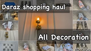 Daraz shopping haul I got every decoration for my home from daraz vlog daraz darazshoppinghaul [upl. by Annirtak954]