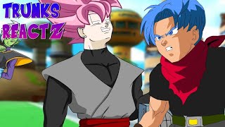 Trunks Reacts to Trunks VS Goku Black rap battlean Animation parody by SSJ9K [upl. by Yule]