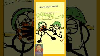 Normal Day In Jungle 🤣 Animation Meme animation funny 🤣 funnymemes funnyshorts funnyanimation [upl. by Jermayne974]