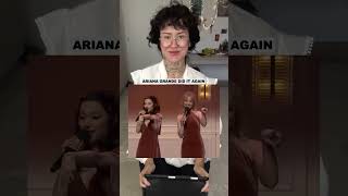 Ariana Grande Singing Sabrina Carpenter quotEspressoquot shorts music arianagrande reaction [upl. by Dorolice527]