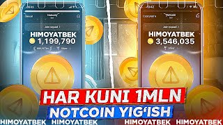 NOTCOIN TEZ KOPAYTIRISH YOLI Notcoin toliq malumot va koproq coinlar ishlash siri Notcoin yechish [upl. by Naimed]