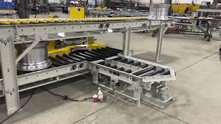 Chain Driven Live Roller Conveyor with Transfer for the Automotive Industrry [upl. by Eustace]