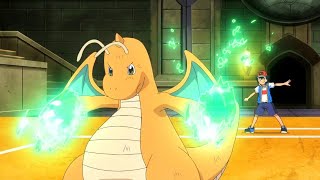 Dragonite vs Haxorus DUB  Ash vs Iris  Pokémon Journeys The Series [upl. by Mccollum]