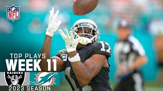 Raiders’ Top Plays From Week 11 vs Dolphins  2023 Regular Season Week 11  NFL [upl. by Merell452]