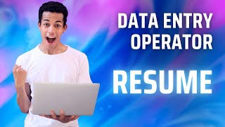 Data Entry Operator Resume कैसे बनाए  Computer Operator Resume कैसे बनाए  Resume of Fresher [upl. by Yeslah]