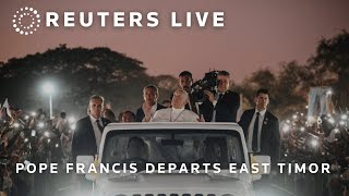 LIVE Pope Francis departs East Timor  REUTERS [upl. by Yecnuahc]