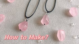 How to Make Crystal Pendant Necklace Detailed Instruction [upl. by Puto]