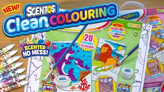 Scentos Clean Colouring Magic Gel Painting amp Markers  Scented Mess Free Play [upl. by Ilanos]