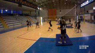 Volleyball drill  beginner level [upl. by Saenihp]