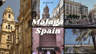 Malaga Spain 2024 🇪🇸  4K walking tour [upl. by Neff]