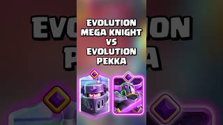 Evolved Pekka VS Evolved Mega Knight clashroyale shorts [upl. by Leval]