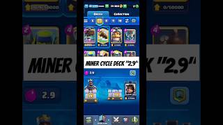 Miner Cycle Deck quot29quot clashroyale cr royalechallenge clash supercell supercellgames [upl. by Locklin]